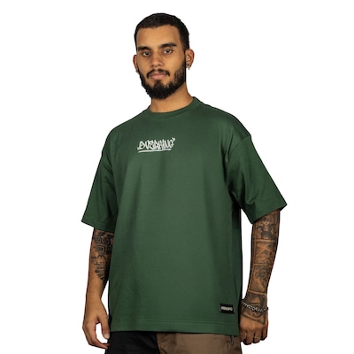 Camiseta Overking Oversized Suedine Pixo 2 Masculina - Foto 1