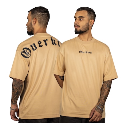 Camiseta Overking Oversized Suedine Gothic Masculina - Foto 3