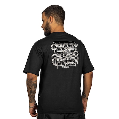Camiseta Oakley Melted Metal Masculina - Foto 2