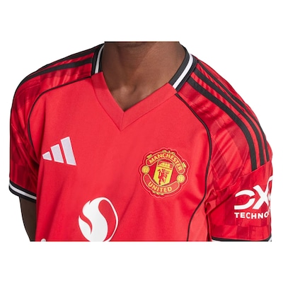Camisa Manchester I United 25/26 adidas Masculina - Foto 4