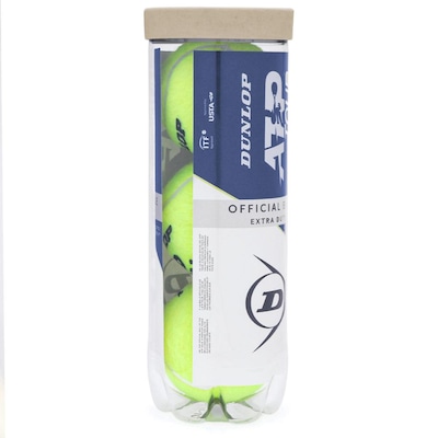 Bola De Tênis Dunlop ATP Tour Extra Duty - Tubo Com 3 Bolas - Foto 2
