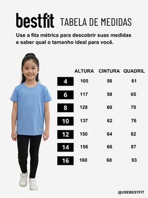 Camiseta Best Fit Dry Menina Esportiva Confortável Infantil - Foto 5