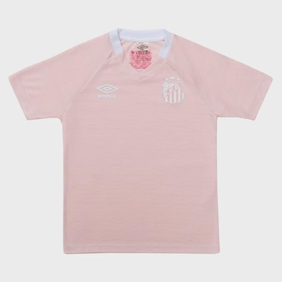 Camisa do Santos Outubro Rosa 25/26 Infantil Umbro - Foto 1