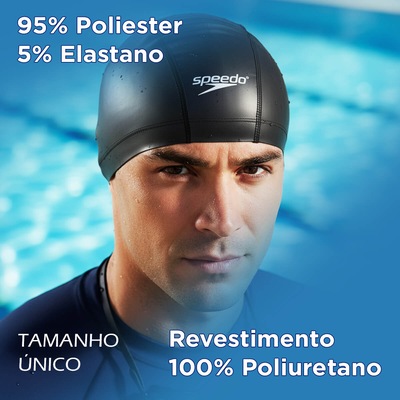 Touca de Natação em Tecido Speedo Confort Cap Adulto - Foto 3