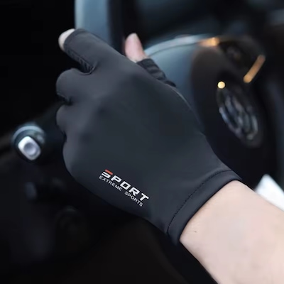 Luvas Gold Sports de Ciclismo Extrreme Halffinger de Seda Ice - Foto 4