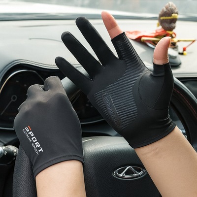 Luvas Gold Sports de Ciclismo Extrreme Halffinger de Seda Ice - Foto 5