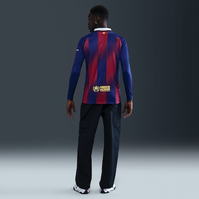 Camisa Barcelona Manga Longa I 2025/26 Torcedor Pro Nike Masculina - Foto 5
