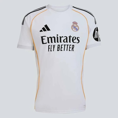 Camisa Real Madrid CF Home 25/26 10 Mbappé adidas Masculina - Foto 2