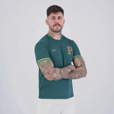 Camisa Palmeiras IV Verde 22 Piquerez Energy Masculina - Foto 3