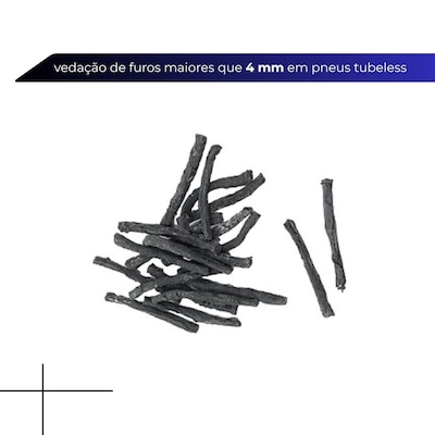 Kit remendo reparo pneu tubeless macarrão TSW c/ 20 un - Foto 3