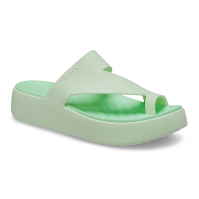 Sandália Feminina Crocs Getaway Platform Toe Loop Sandal Jade Tint - Foto 2
