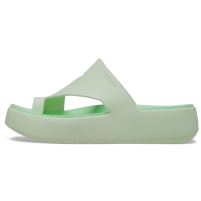 Sandália Feminina Crocs Getaway Platform Toe Loop Sandal Jade Tint - Foto 3