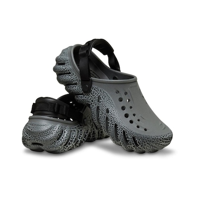 Sandália Unissex Crocs Echo Crackle Clog Slate - Foto 4
