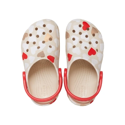 Sandália Unissex Crocs Classic Heart Print Clog T - Foto 5