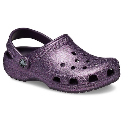 Sandália Crocs Unissex Classic Space Glitter Clog K - Foto 2