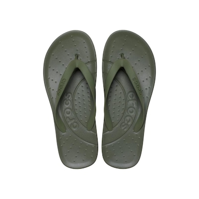 Chinelo Unissex Crocs Flip Army - Foto 5