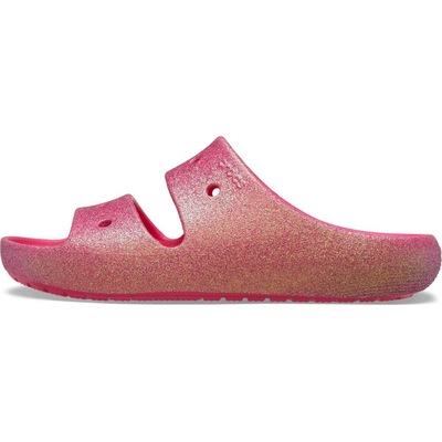 Sandália Unissex Crocs Classic Iridescent Flitter Sandal 2 Dragon Fruit - Foto 3