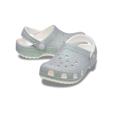 Sandália Unissex Crocs Classic Iridescent Glitter Clog T - Foto 4