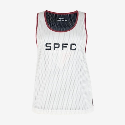 Camiseta Regata Dupla Face São Paulo X New Balance Feminina - Foto 1