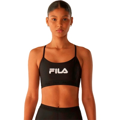 Top Fila Alça Train Elastic V Feminino - Foto 1