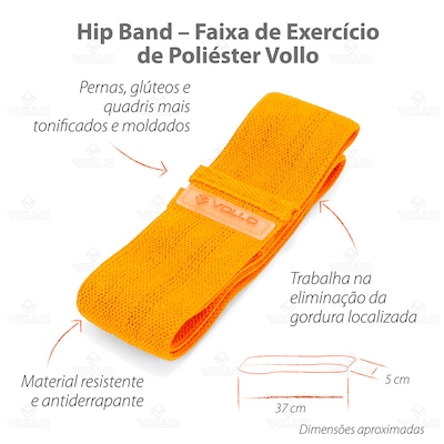 Kit Faixas Elásticas Poliéster Vollo Hip Band - Foto 6