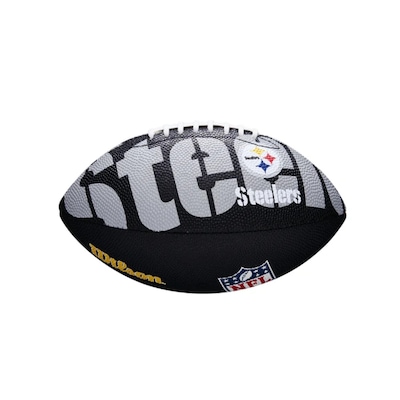 Bola Wilson Futebol Americano Nfl Team Logo Jr Pt - Unissex - Foto 2