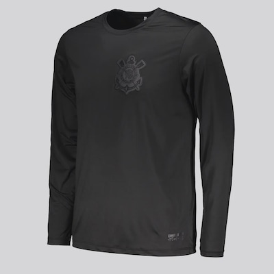 Camisa Corinthians Manga Longa UV Dry Masculina - Foto 2