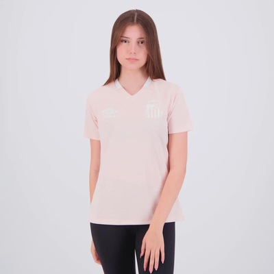 Camisa do Santos Outubro Rosa 25/26 Umbro Feminina - Foto 1