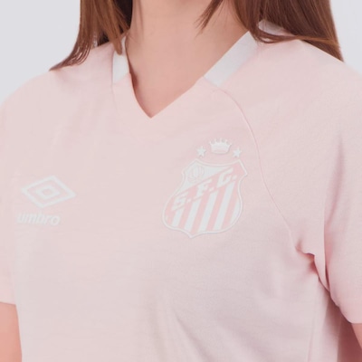 Camisa do Santos Outubro Rosa 25/26 Umbro Feminina - Foto 5
