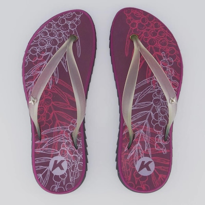 Chinelo Kenner Ibiza Açaí Feminino - Foto 1