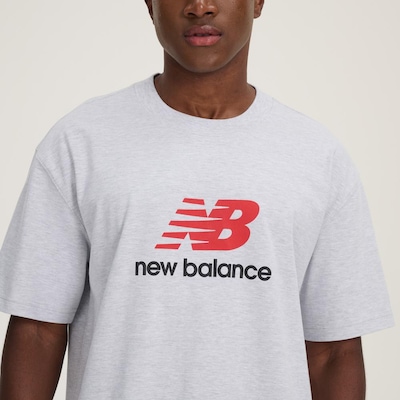 Camiseta New Balance Athletics Logo Masculina - Foto 4