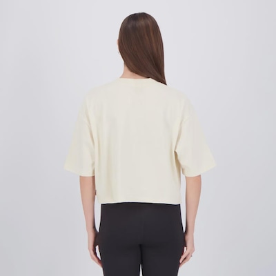 Camiseta Cropped New Balance Small Logo Oversized Feminino - Foto 4