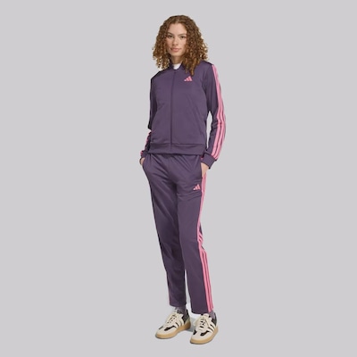 Agasalho adidas ESS 3 Stripes Feminino - Foto 1