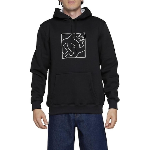 Blusão Moletom DC Shoes Canguru Fb Outline