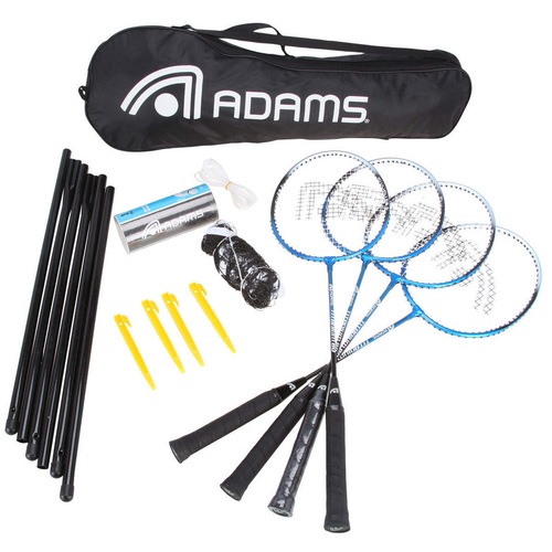 Kit de Badminton Adams Titanium 80 - 4 Raquetes, 3 Petecas, 1 Rede e 1 Raqueteira é boa?