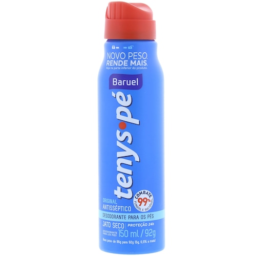 Desodorante para os Pés Tenys Pé Baruel Original - Jato Seco - 150ml é ruim? Desodorante para os Pés Tenys Pé Baruel Original - Jato Seco - 150ml é boa?