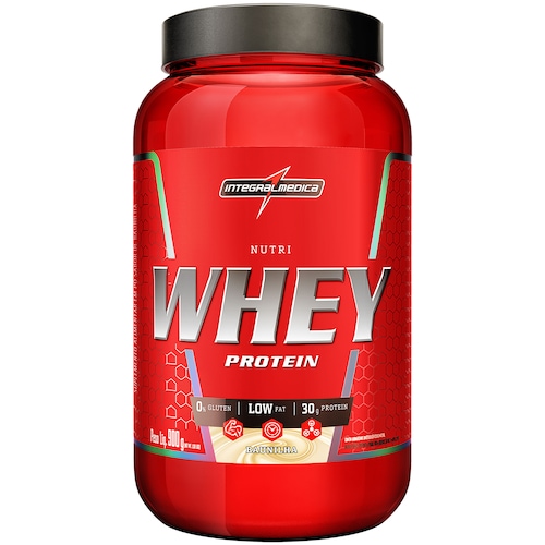 Menor preço em Whey Protein Integralmédica Baunilha Nutri 900g