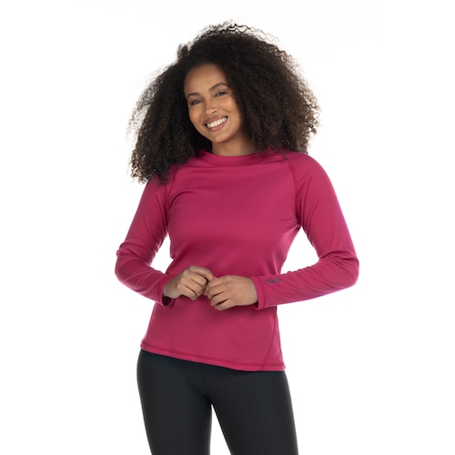 Camisa Segunda Pele Manga Longa Nord Outdoor Under Basic - Feminina - Video 1