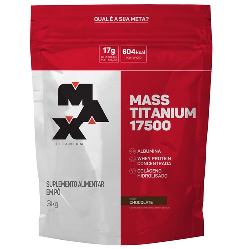 Mass Titanium 17500 3Kg - Chocolate - Max Titanium é boa?