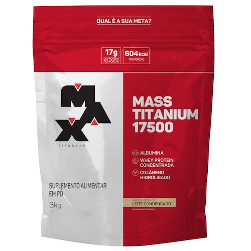 Whey Protein Max Titanium Leite Condensado Mass 17500 - 3Kg é boa?