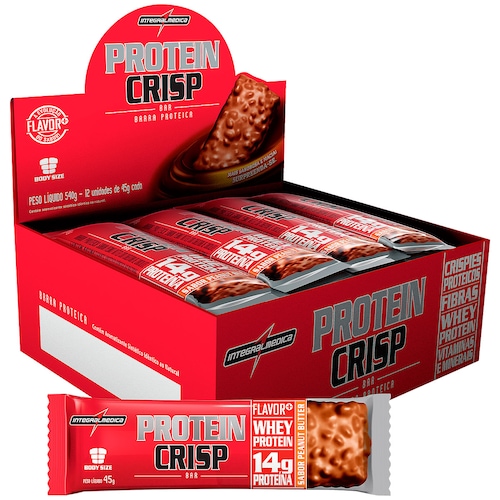 Barra de Proteina Integralmédica Crisp Peanut - 12 Unidades é ruim? Barra de Proteina Integralmédica Crisp Peanut - 12 Unidades é boa?