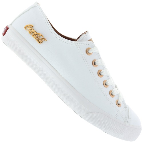 tênis coca cola basket floater low feminino branco