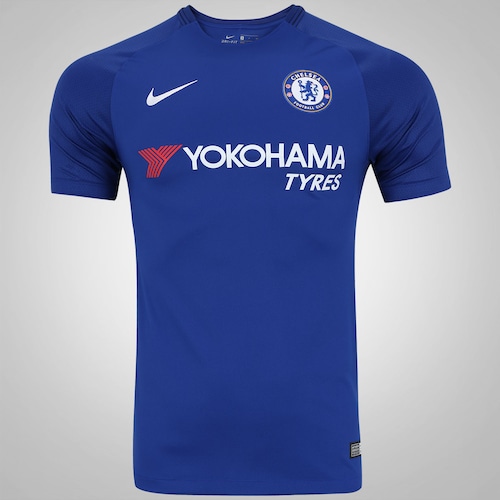 Camisa Chelsea I 17/18 Nike - Masculina Menor preço em Camisa Chelsea I 17/18 Nike - Masculina
