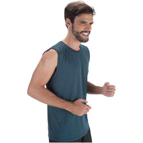 Camiseta Regata Oxer Básica Mescla - Masculina - Video 1
