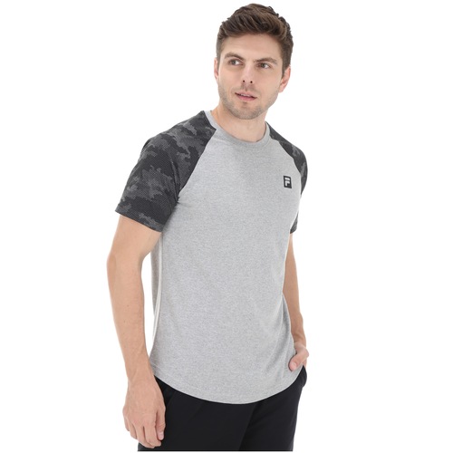 Camiseta Fila Sports Camo Raglan - Masculina - Video 1