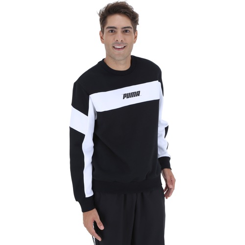 Blusão de Moletom Puma Rebel Crew FL - Masculino - Video 1