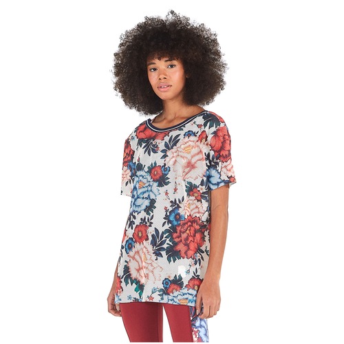 camiseta floral feminina