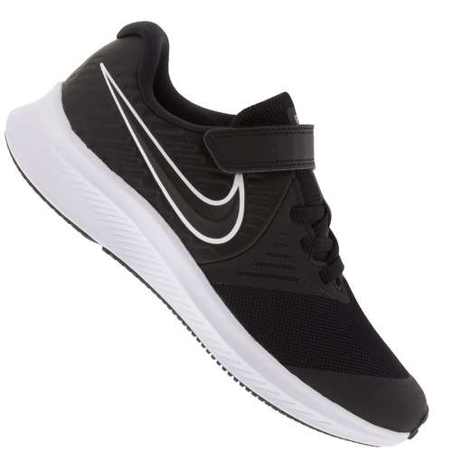 tenis nike preto e branco infantil