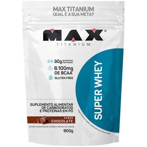 Whey Protein Max Titanium Chocolate Super Refil - 900g é boa?