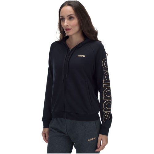 Jaqueta Moletinho com Capuz adidas Ess Brand HD TT - Feminina - Video 1